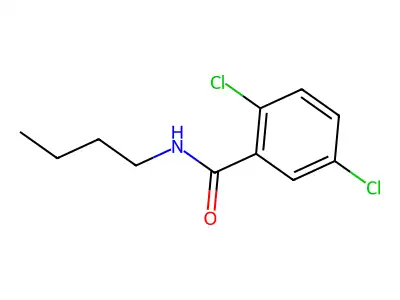 N-butyl-2,5-dichlorobenzamide structure