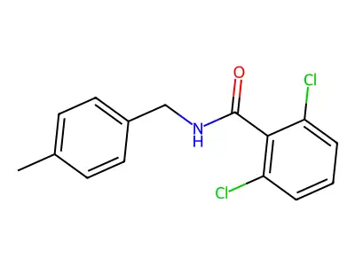 2,6-dichloro-N-[(4-methylphenyl)methyl]benzamide structure