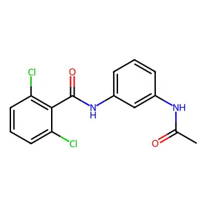 N-[3-(acetylamino)phenyl]-2,6-dichlorobenzamide structure