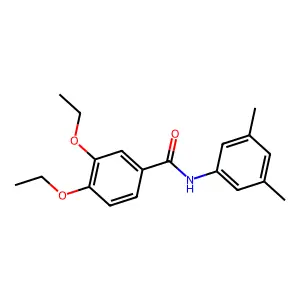 N-(3,5-dimethylphenyl)-3,4-diethoxybenzamide structure