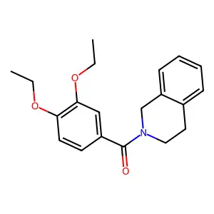 (3,4-diethoxyphenyl)-(3,4-dihydro-1H-isoquinolin-2-yl)methanone structure