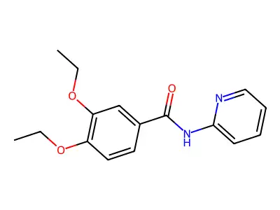 3,4-diethoxy-N-(pyridin-2-yl)benzamide structure