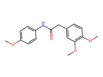 2-(3,4-dimethoxyphenyl)-N-(4-methoxyphenyl)acetamide structure