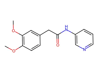 2-(3,4-dimethoxyphenyl)-N-pyridin-3-ylacetamide structure