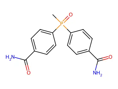 4-[(4-Carbamoylphenyl)-methylphosphoryl]benzamide structure