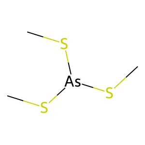 Tris(methylthio)arsine structure