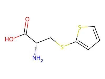 2-Amino-3-thiophen-2-ylsulfanylpropanoic acid structure
