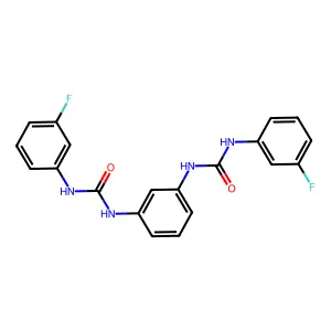 1-(3-Fluorophenyl)-3-[3-[(3-fluorophenyl)carbamoylamino]phenyl]urea structure