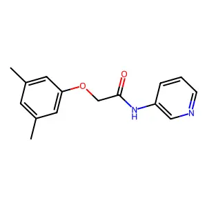 2-(3,5-dimethylphenoxy)-N-pyridin-3-ylacetamide structure