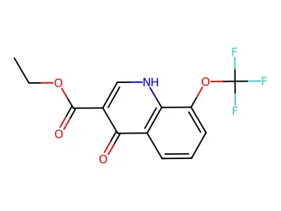Ethyl 4-hydroxy-8-(trifluoromethoxy)quinoline-3-carboxylate structure