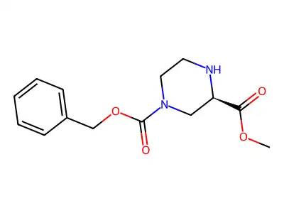 1-Benzyl 3-methyl piperazine-1,3-dicarboxylate structure