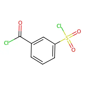 Benzoyl chloride, 3-(chlorosulfonyl)- structure