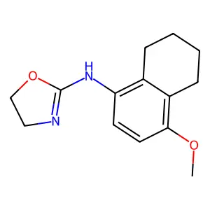 1-Naphthylamine, 5,6,7,8-tetrahydro-4-methoxy-N-(2-oxazolin-2-yl)- structure