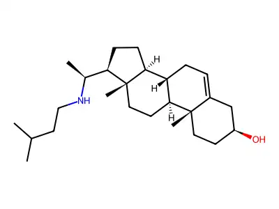 22-Azacholesterol structure