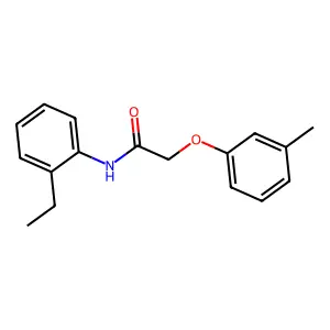 N-(2-乙基苯基)-2-(3-甲基苯氧基)乙酰胺 structure