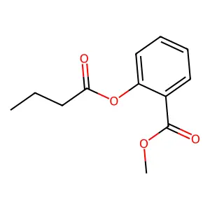 Methyl 2-(butyryloxy)benzoate structure