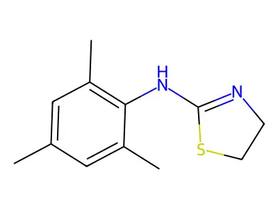 2-(2,4,6-Trimethylphenylimino)thiazolidine structure