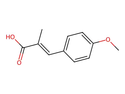 3-(4-Methoxyphenyl)-2-methylacrylic acid structure