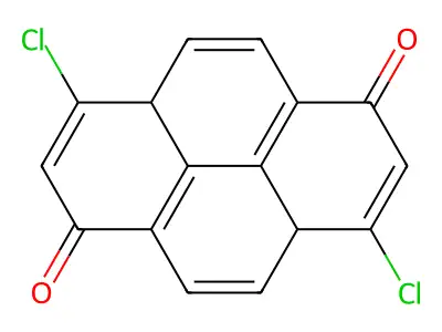 3,8-dichloropyrene-1,6(3aH,8aH)-dione structure