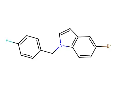 5-Bromo-1-(4-fluorobenzyl)-1H-indole structure
