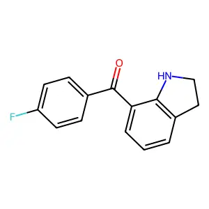 Methanone, (2,3-dihydro-1H-indol-7-yl)(4-fluorophenyl)- structure