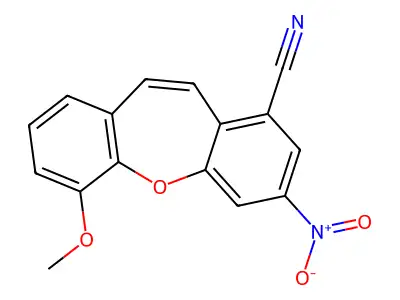 10-Methoxy-2-nitrobenzo[b][1]benzoxepine-4-carbonitrile structure