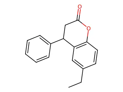 6-Ethyl-4-phenylchroman-2-one structure