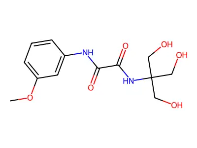 N-[2-hydroxy-1,1-bis(hydroxymethyl)ethyl]-N'-(3-methoxyphenyl)ethanediamide structure