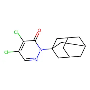 Pyridazin-3(2H)-one, 4,5-dichloro-2-(1-adamantyl)- structure