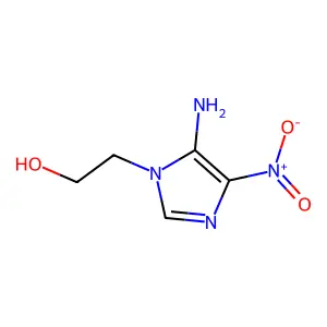 2-(5-Amino-4-nitro-1H-imidazol-1-yl)ethanol structure