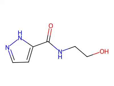 1H-Pyrazole-3-carboxamide, N-(2-hydroxyethyl)- structure