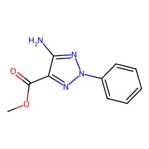 methyl 5-amino-2-phenyl-2H-1,2,3-triazole-4-carboxylate structure
