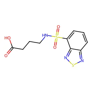 4-[(2,1,3-Benzothiadiazol-4-ylsulfonyl)amino]butanoic acid structure