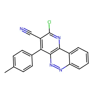 2-Chloro-4-(4-methylphenyl)pyrido[3,2-c]cinnoline-3-carbonitrile structure