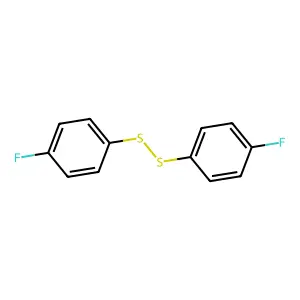 1,2-Bis(4-fluorophenyl)disulfane structure