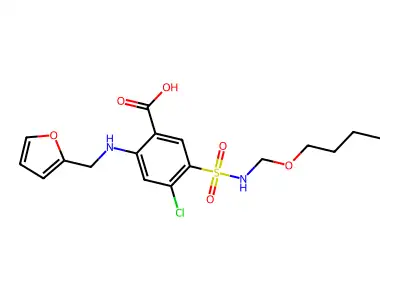 Butoxymethylene furosemide structure