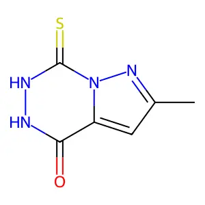 7-Mercapto-2-methyl-5H-pyrazolo[1,5-d][1,2,4]triazin-4-one structure