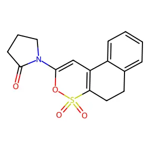 1-(4,4-Dioxo-5,6-dihydrobenzo[f][2,1]benzoxathiin-2-yl)pyrrolidin-2-one structure