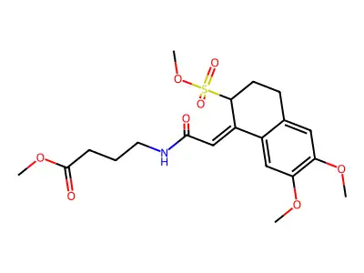 methyl 4-[[2-(6,7-dimethoxy-2-methoxysulfonyl-3,4-dihydro-2H structure