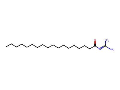 N-(Aminoiminomethyl)stearamide structure