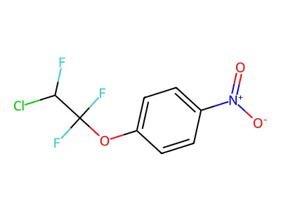 2-Chloro-1,1,2-trifluoroethyl 4-nitrophenyl ether structure