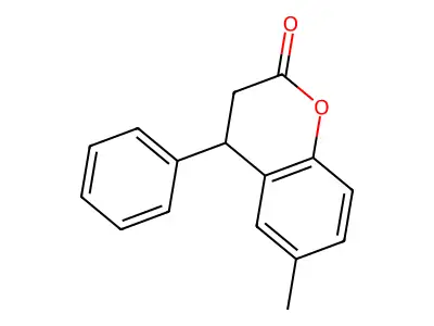 (4s)-6-Methyl-4-phenylchroman-2-one structure