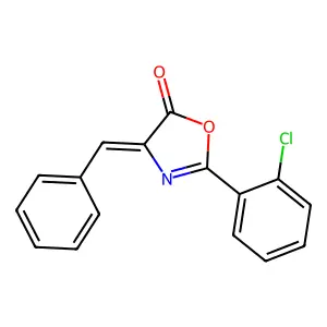 4-benzylidene-2-(2-chlorophenyl)-1,3-oxazol-5(4H)-one structure