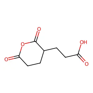四氢-2,6-二氧代-2H-吡喃-3-丙酸 structure