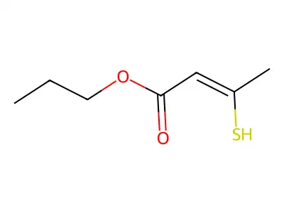 Propyl 3-sulfanylbut-2-enoate structure