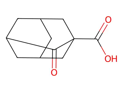 4-Oxo-2-adamantanecarboxylic acid structure