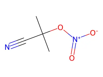 2-Cyanopropan-2-yl nitrate structure
