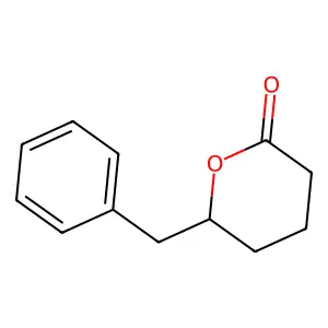2H-Pyran-2-one, tetrahydro-6-(phenylmethyl)- structure