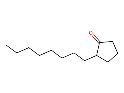 2-Octylcyclopentanone structure