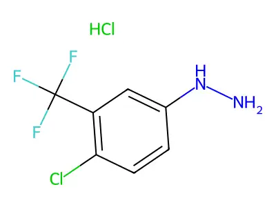 4-Chloro-3-(trifluoromethyl)phenylhydrazine hydrochloride structure